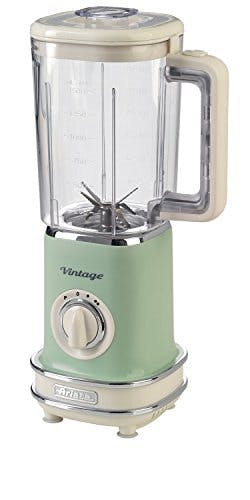 Ariete 568/13 Vintage-Standmixer, leicht zu verstauen, 500 W, Kanne 1,5 l, Kunststoffbehälter, 6 Klingen aus Edelstahl, 2 Geschwindigkeitsstufen, Pulse, Doppelsicherheit, Grün