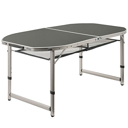 CampFeuer Aluminium Campingtisch für 6 Personen | 150 x 80 cm | faltbar, klappbar und höhenverstellbar | Alu Falttisch, Rolltisch für Camping, Garten und Terrasse