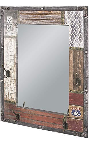 HAKU Möbel 28955 Wandgarderobe, vintage, 8 x 55 x 75 cm