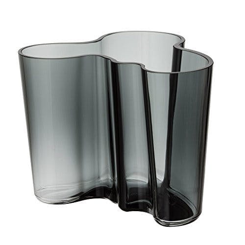 Iittala Alvar Aalto Vasen, Glas, Grau, 12 x 15 x 12 cm