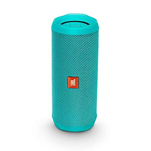 JBL Flip 4 Bluetooth Box in Petrol – Wasserdichter, tragbarer Lautsprecher mit Freisprechfunktion &amp; Sprachassistent – Bis zu 12 Stunden Wireless Streaming mit nur einer Akku-Ladung