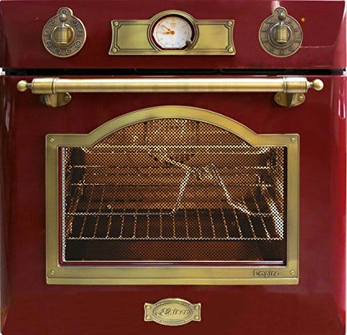 Kaiser Empire Bordeux Einbau Elektrobackofen 60cm Autark/ Luxus Herstellers Kaiser/ 67 L/Einbau-Backofen/Einbaubackofen /Selbstreinigung/ Backofen mit Ober- / Heißluftsystem/ Drehspieß/8 Funktionen