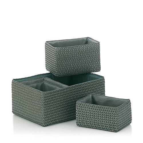 Kela Korbset Rimossa 5 Stück PP Kunststoff in grau, 35 x 25 x 15 cm