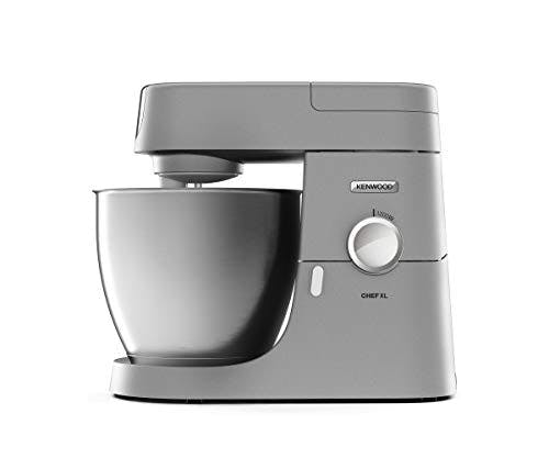 Kenwood Chef XL KVL4100S – Küchenmaschine mit großer 6,7 l Edelstahl-Rührschüssel, multifunktionaler Küchenhelfer, 1200 W, inkl. 3-teiligem Patisserie-Set, silber