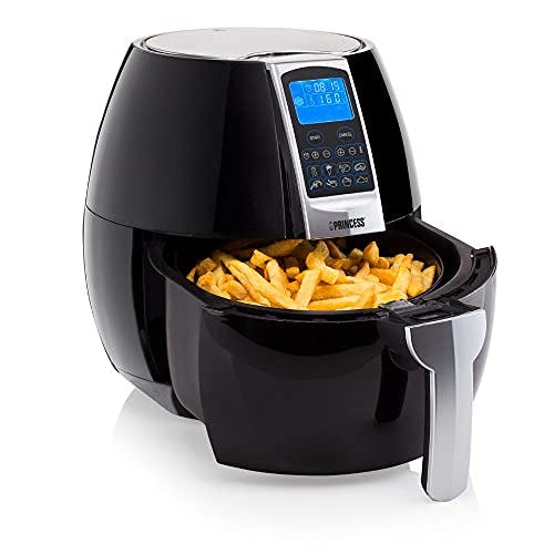 Princess Heißluftfritteuse mit 3,2 Liter, Digitalem Display, 8 Programme, 1500 Watt, Ohne Öl, Air Fryer - Aerofryer182020