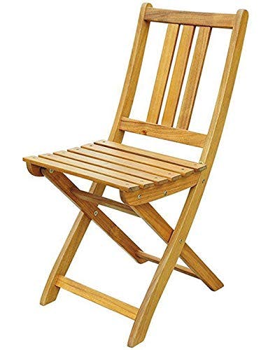 SAM Gartenstuhl Farum, Akazie-Holz, für Balkon Garten, Terrasse, zusammenklappbar, FSC® 100% Zertifiziert