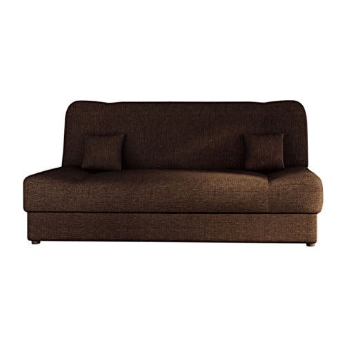 Mirjan24 Schlafsofa Jonas, Sofa mit Bettkasten und Schlaffunktion, Bettsofa, Dauerschläfer-Sofa, Schlafcouch, Materialmix, Couch vom Hersteller, Wohnlandschaft (Lux 12)