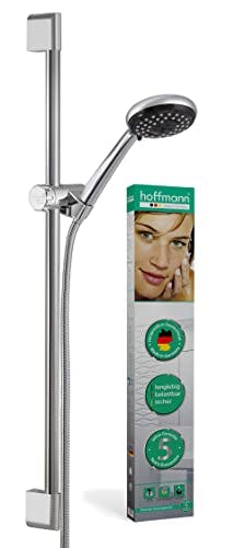 hoffmann Duschset Essensa Plus 100mm | 95cm Edge | 3 Strahlarten | Wasserspareinsatz | Made in Germany