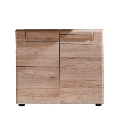 trendteam smart living - Waschbeckenunterschrank Unterschrank - Badezimmer - Malea - Aufbaumaß (BxHxT) 65 x 56 x 35 cm - Farbe Eiche San Remo Hell - 132430190